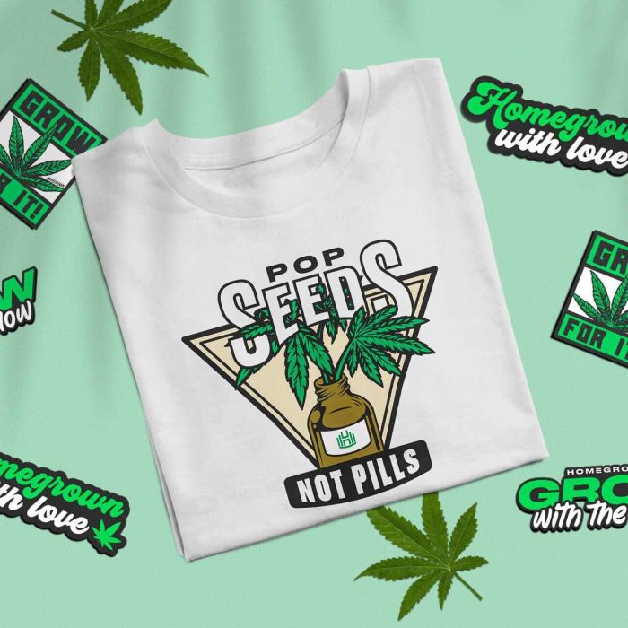 T-shirt - Pop Seeds Not Pills