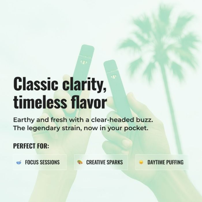 Jack Herer Live Rosin THCa Vape 1G