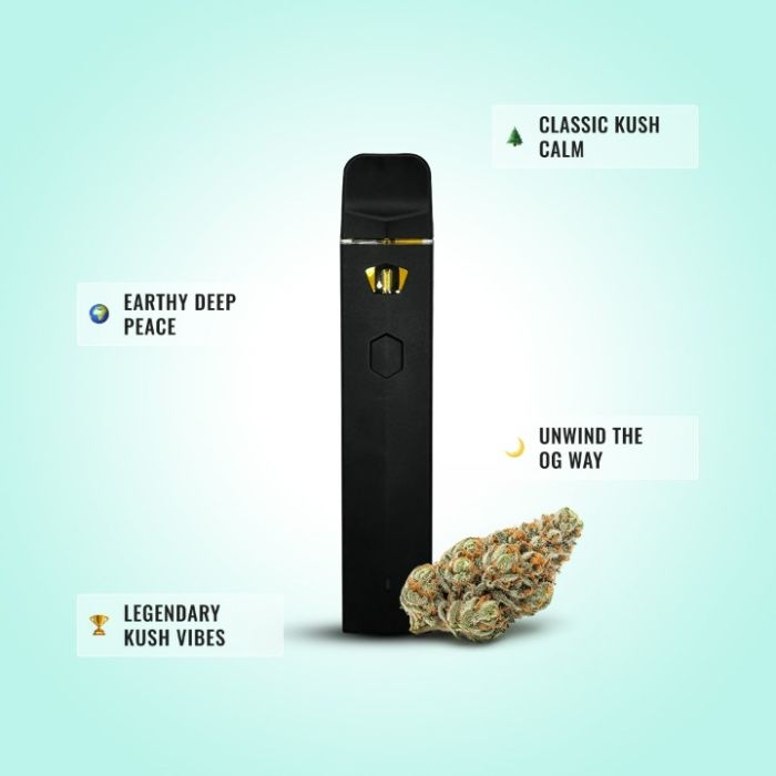 OG Kush Live Rosin THCa Vape 1G