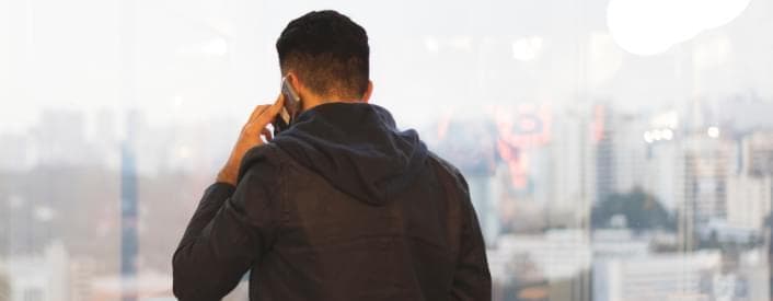 man with phone